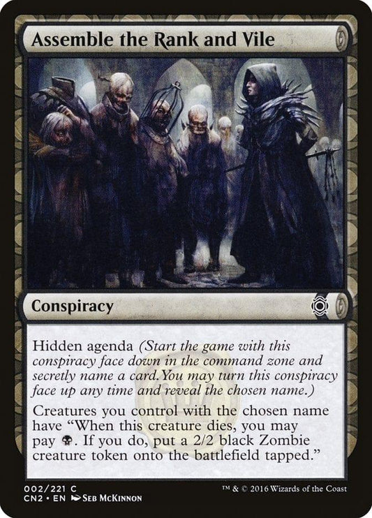 Magic: The Gathering MTG Single Assemble the Rank and Vile [Conspiracy: Take the Crown]