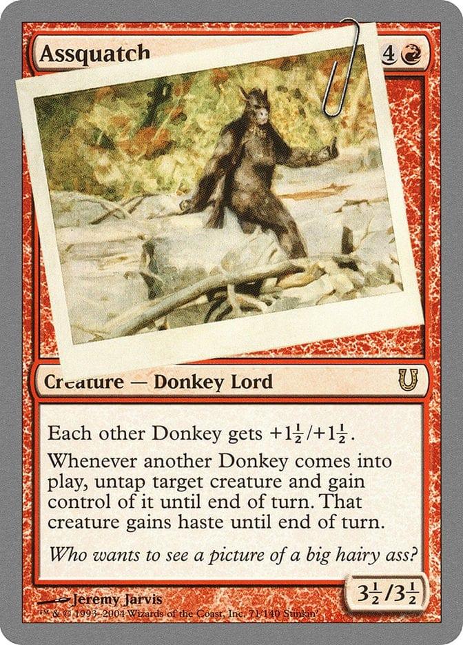 Magic: The Gathering MTG Single Assquatch [Unhinged]