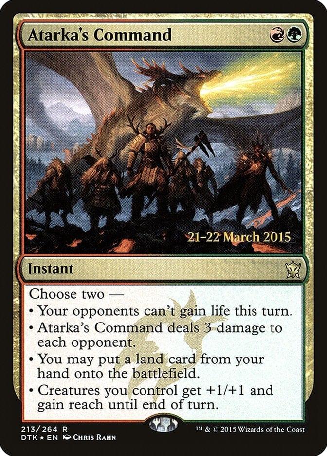 Magic: The Gathering MTG Single Atarka's Command  [Dragons of Tarkir Prerelease Promos]