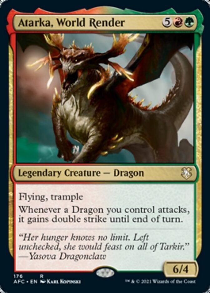 Magic: The Gathering MTG Single Atarka, World Render [Dungeons & Dragons: Adventures in the Forgotten Realms Commander]
