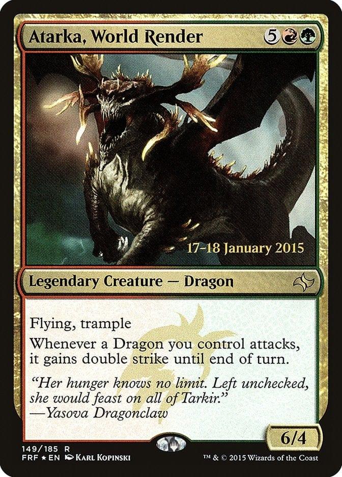 Magic: The Gathering MTG Single Atarka, World Render  [Fate Reforged Prerelease Promos]