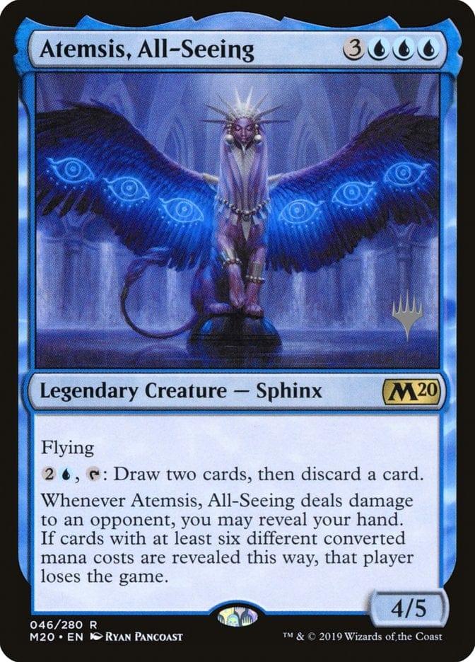 Magic: The Gathering MTG Single Atemsis, All-Seeing (Promo Pack) [Core Set 2020 Promos]
