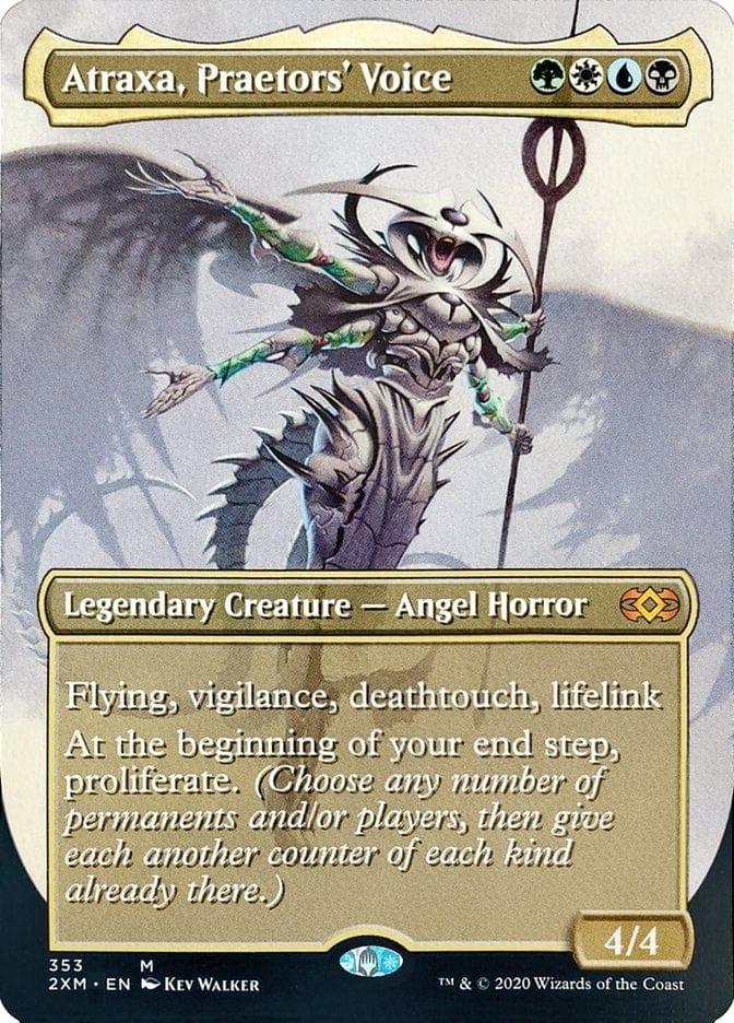Magic: The Gathering MTG Single Atraxa, Praetors' Voice (Toppers) [Double Masters Extended Art]