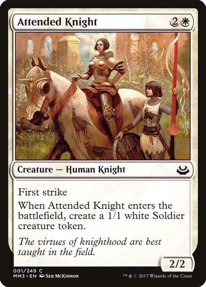 Magic: The Gathering MTG Single Attended Knight [Modern Masters 2017]