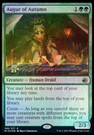 Magic: The Gathering MTG Single Augur of Autumn [Innistrad: Midnight Hunt Prerelease Promos]