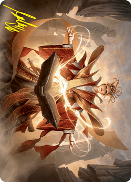 Magic: The Gathering MTG Single Augusta, Dean of Order Art Card (Gold-Stamped Signature) [Strixhaven: School of Mages Art Series]
