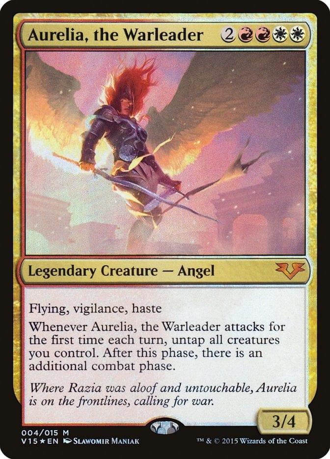Magic: The Gathering MTG Single Aurelia, the Warleader [From the Vault: Angels]