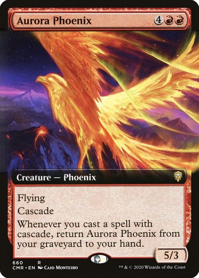 Magic: The Gathering MTG Single Aurora Phoenix (Extended) [Commander Legends Extended]