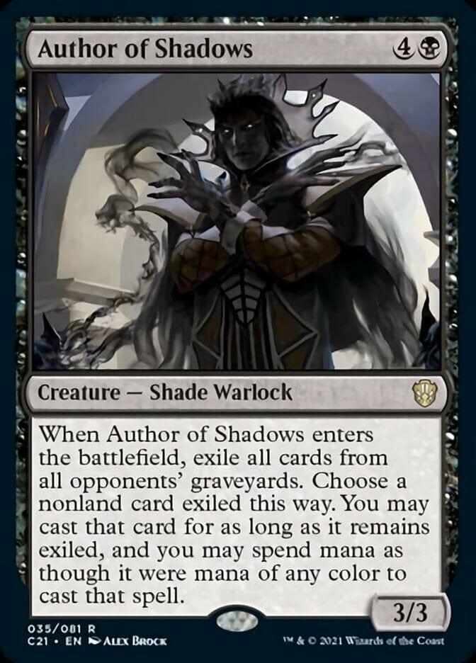 Magic: The Gathering MTG Single Author of Shadows  [Commander 2021]