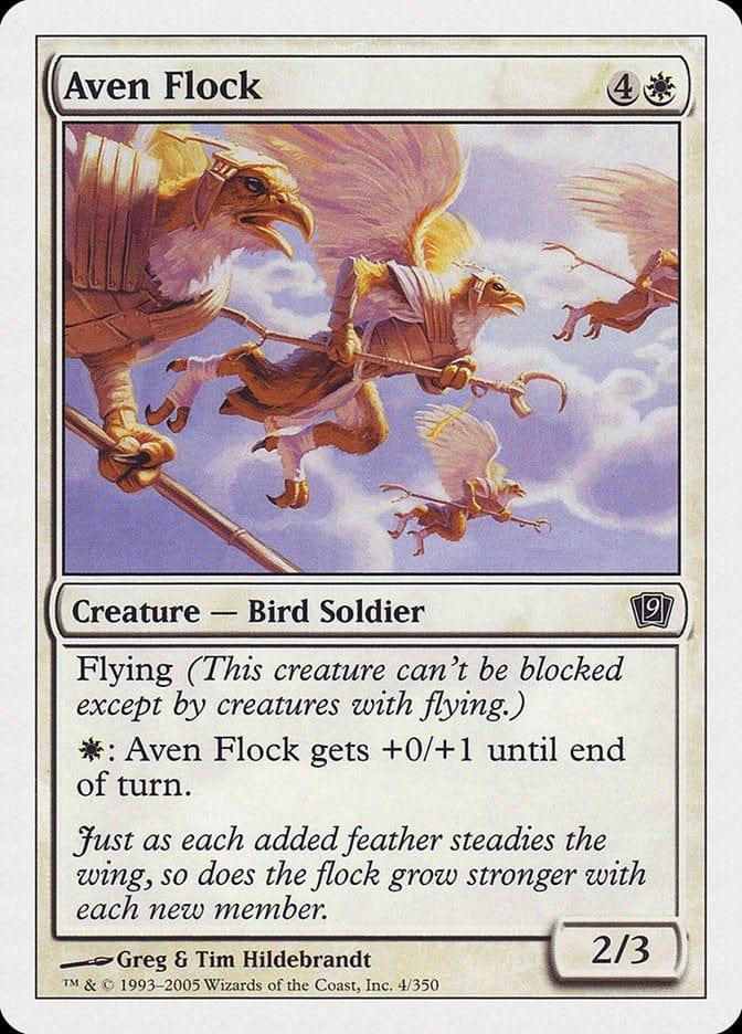 Magic: The Gathering MTG Single Aven Flock [Ninth Edition]