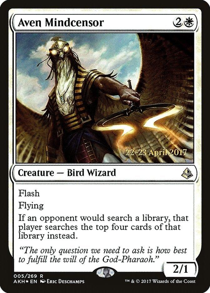Magic: The Gathering MTG Single Aven Mindcensor  [Amonkhet Prerelease Promos]