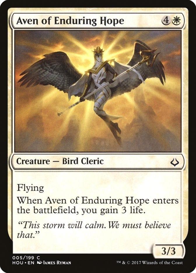 Magic: The Gathering MTG Single Aven of Enduring Hope [Hour of Devastation]