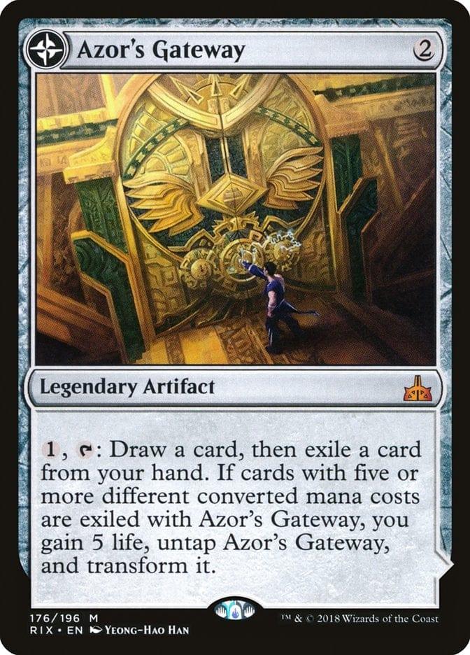 Magic: The Gathering MTG Single Azor's Gateway // Sanctum of the Sun [Rivals of Ixalan]