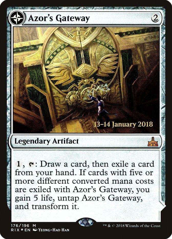 Magic: The Gathering MTG Single Azor's Gateway // Sanctum of the Sun [Rivals of Ixalan Prerelease Promos]