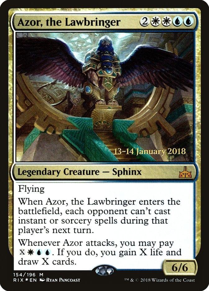 Magic: The Gathering MTG Single Azor, the Lawbringer [Rivals of Ixalan Prerelease Promos]