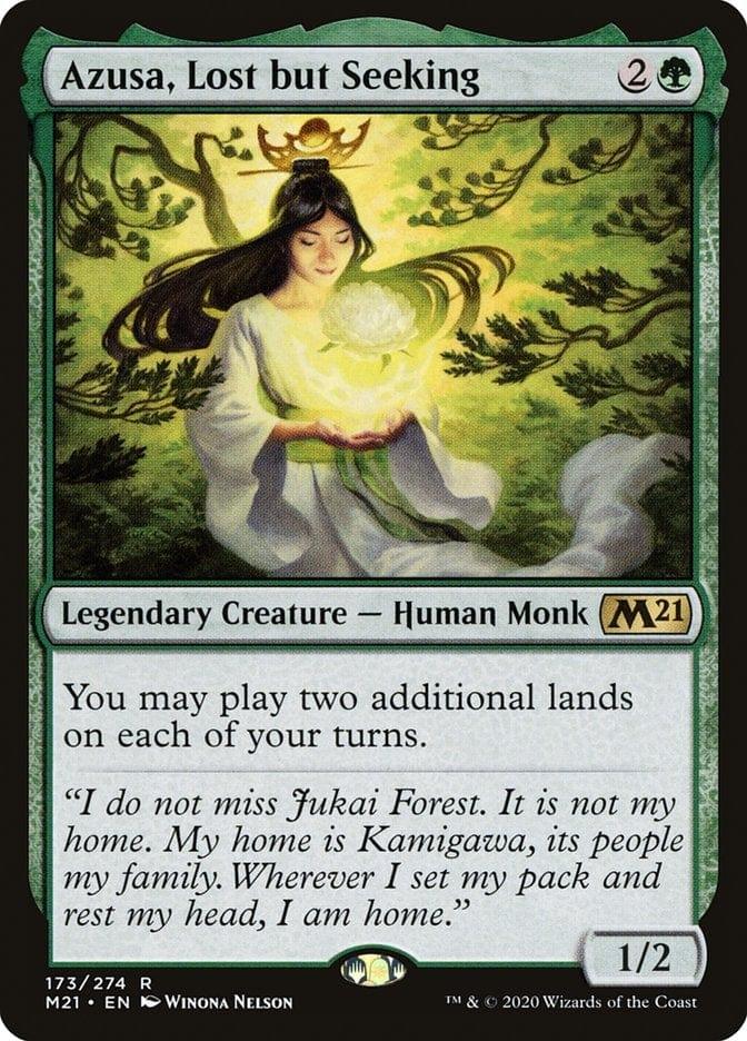 Magic: The Gathering MTG Single Azusa, Lost but Seeking [Core Set 2021]