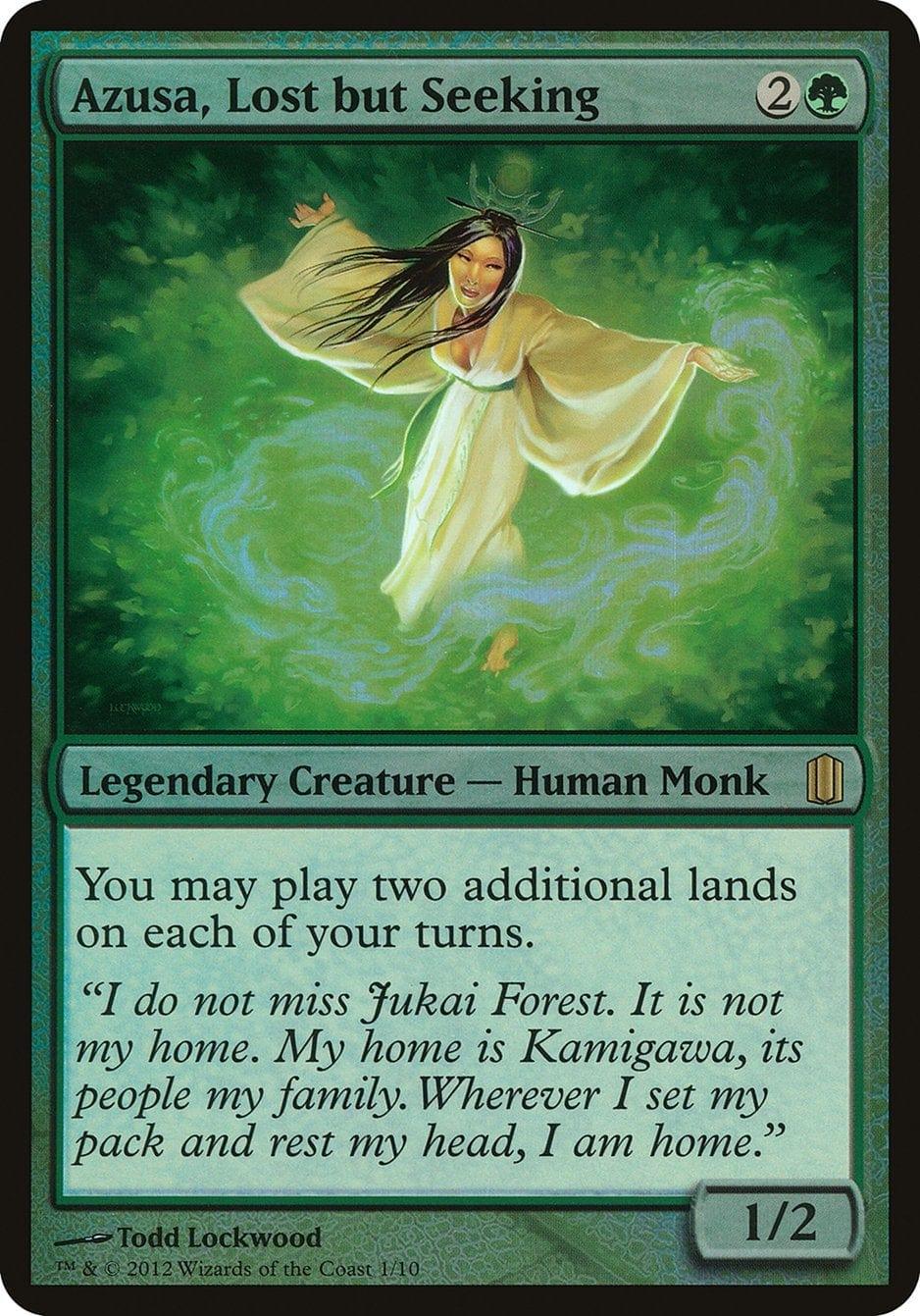 Magic: The Gathering MTG Single Azusa, Lost but Seeking (Oversized) [Commander's Arsenal Oversized]