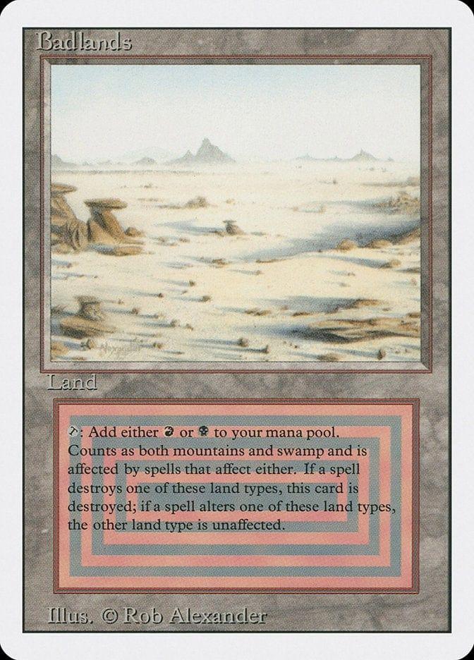 Magic: The Gathering MTG Single Badlands [Revised Edition]