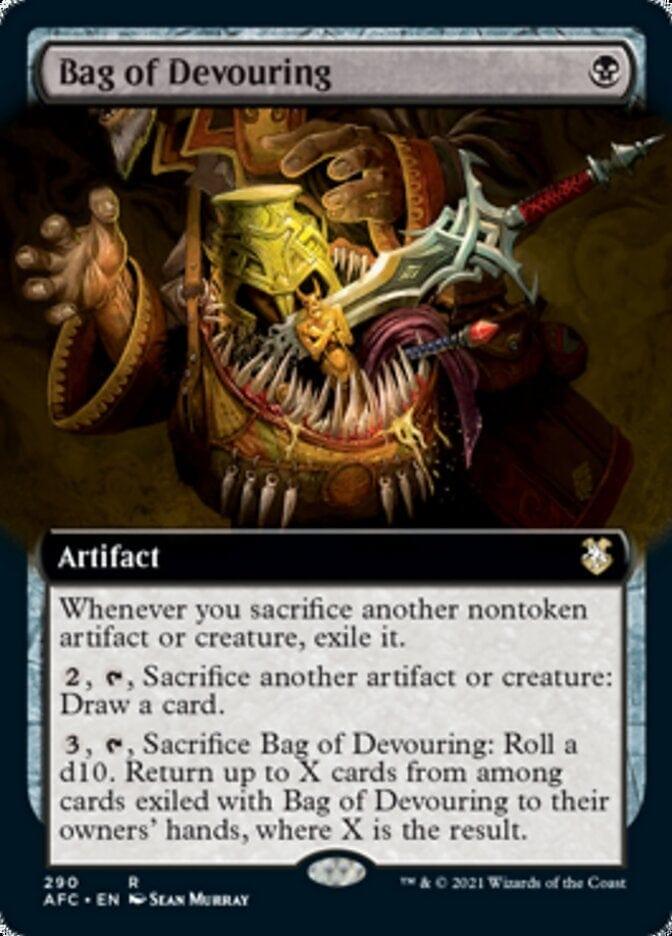 Magic: The Gathering MTG Single Bag of Devouring (Extended) [Dungeons & Dragons: Adventures in the Forgotten Realms Commander]