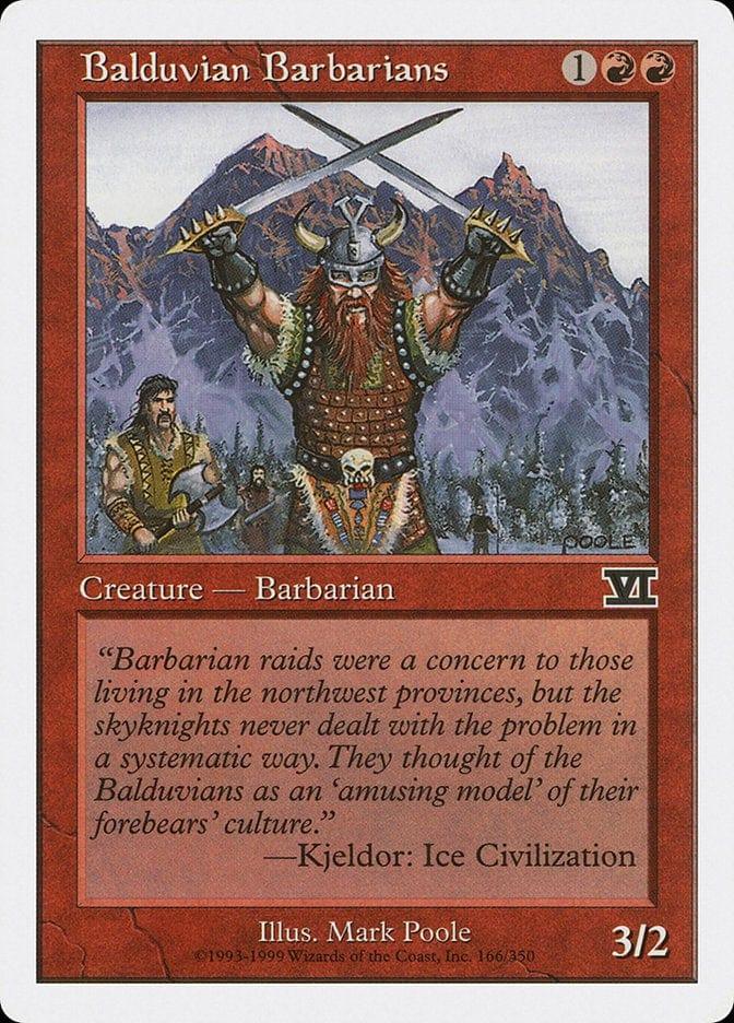 Magic: The Gathering MTG Single Balduvian Barbarians [Classic Sixth Edition]