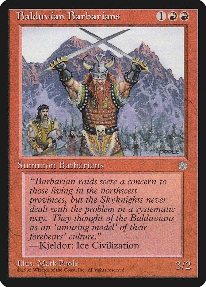 Magic: The Gathering MTG Single Balduvian Barbarians [Ice Age]