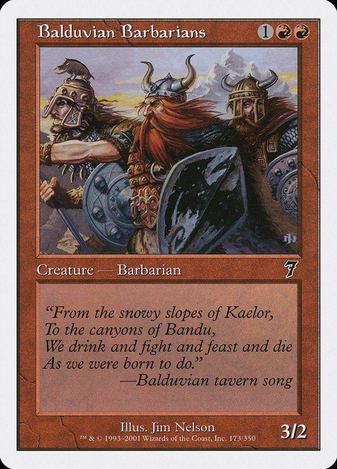 Magic: The Gathering MTG Single Balduvian Barbarians [Seventh Edition]