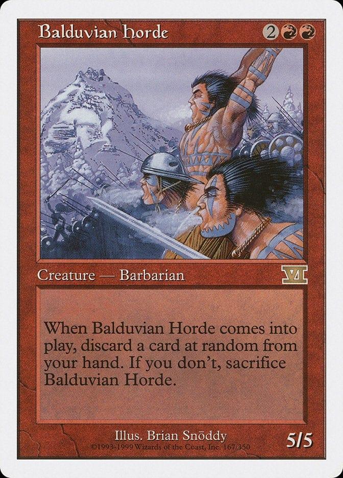 Magic: The Gathering MTG Single Balduvian Horde [Classic Sixth Edition]