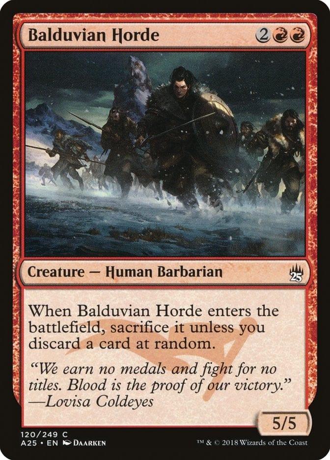 Magic: The Gathering MTG Single Balduvian Horde [Masters 25]