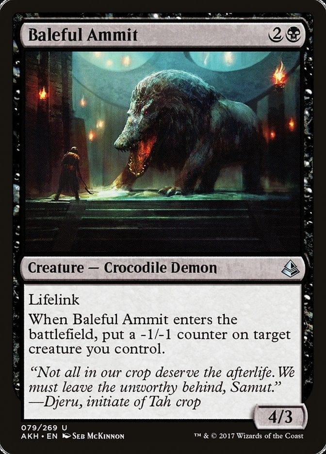 Magic: The Gathering MTG Single Baleful Ammit [Amonkhet]