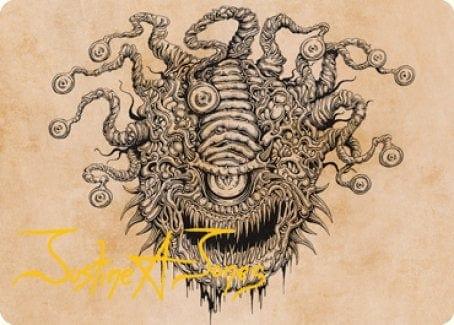 Magic: The Gathering MTG Single Baleful Beholder (Showcase) Art Card (Gold-Stamped Signature) [Dungeons & Dragons: Adventures in the Forgotten Realms Art Series]