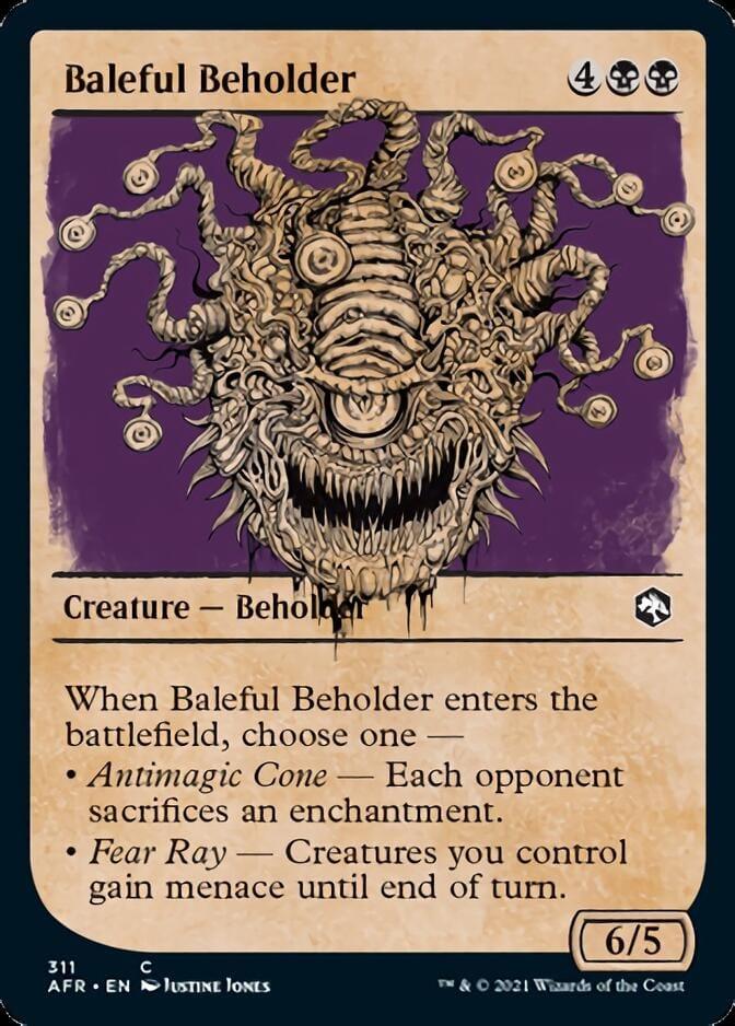 Magic: The Gathering MTG Single Baleful Beholder (Showcase) [Dungeons & Dragons: Adventures in the Forgotten Realms]