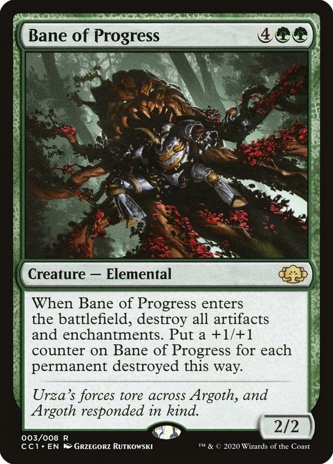 Magic: The Gathering MTG Single Bane of Progress [Commander Collection Green]