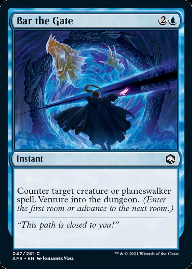Magic: The Gathering MTG Single Bar the Gate [Dungeons & Dragons: Adventures in the Forgotten Realms]