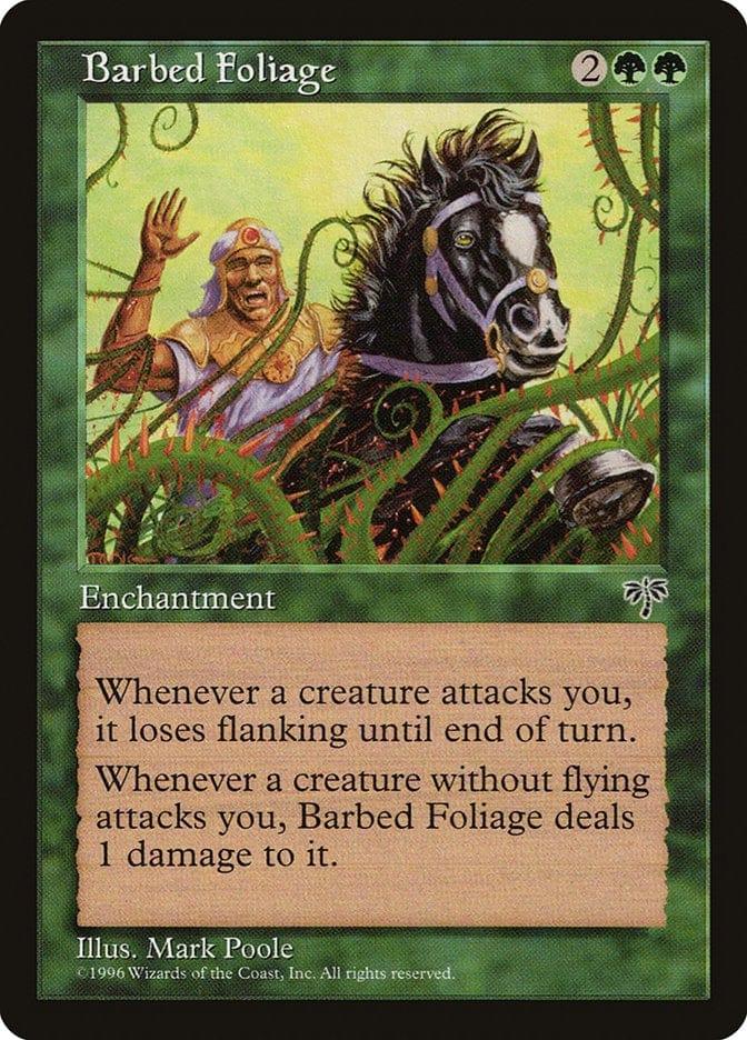 Magic: The Gathering MTG Single Barbed Foliage [Mirage]