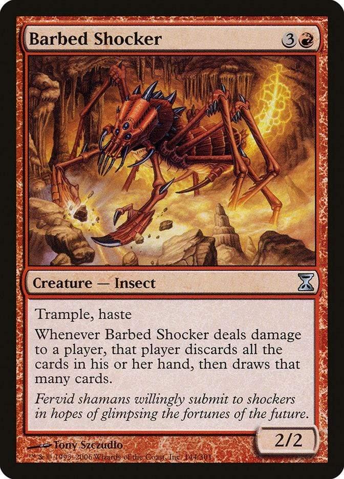 Magic: The Gathering MTG Single Barbed Shocker [Time Spiral]
