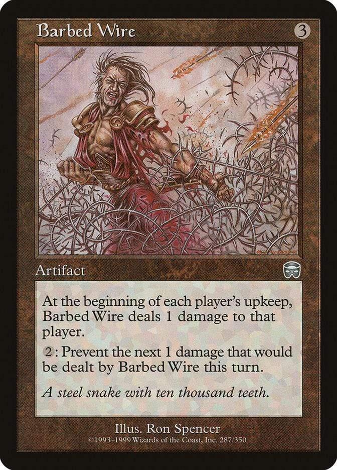 Magic: The Gathering MTG Single Barbed Wire [Mercadian Masques]
