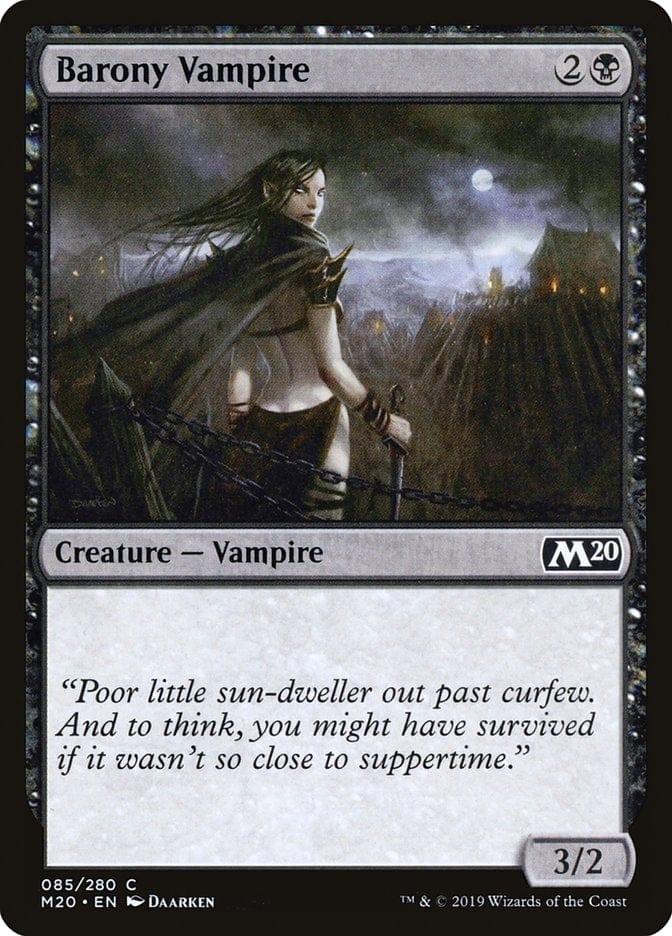 Magic: The Gathering MTG Single Barony Vampire [Core Set 2020]