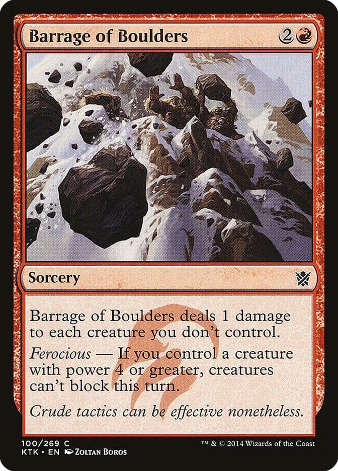 Magic: The Gathering MTG Single Barrage of Boulders [Khans of Tarkir]