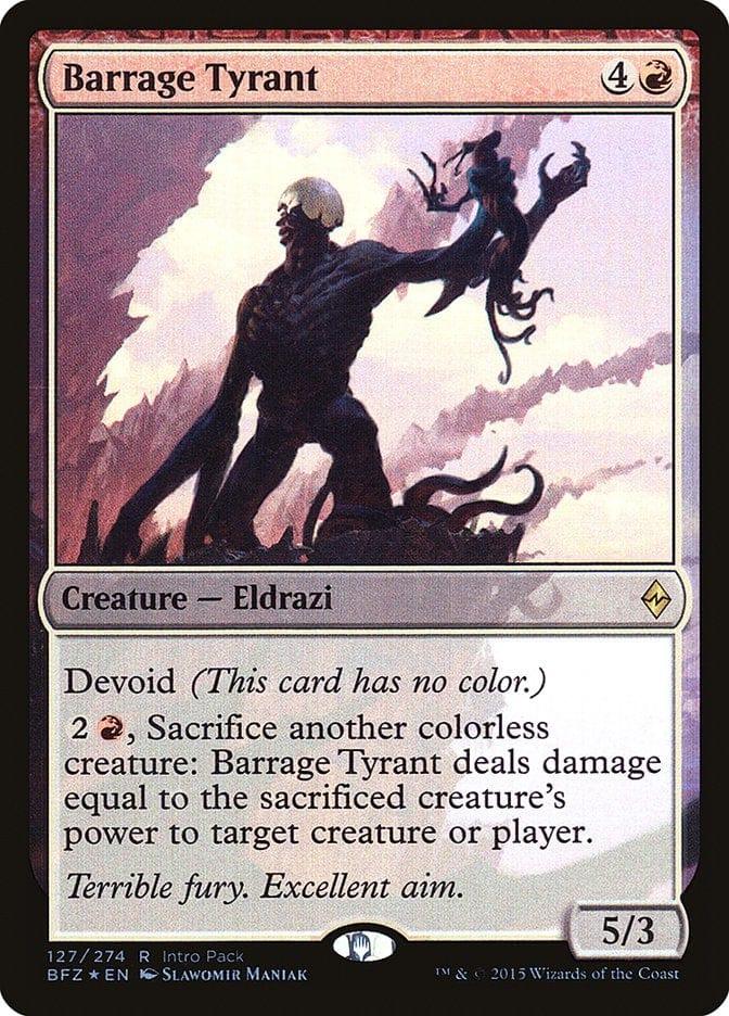 Magic: The Gathering MTG Single Barrage Tyrant (Intro Pack) [Battle for Zendikar Promos]