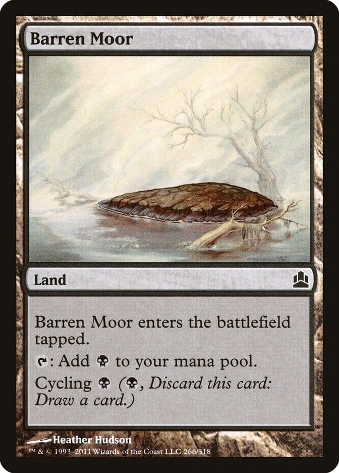 Magic: The Gathering MTG Single Barren Moor [Commander 2011]