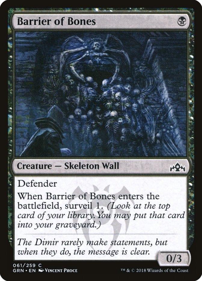 Magic: The Gathering MTG Single Barrier of Bones [Guilds of Ravnica]