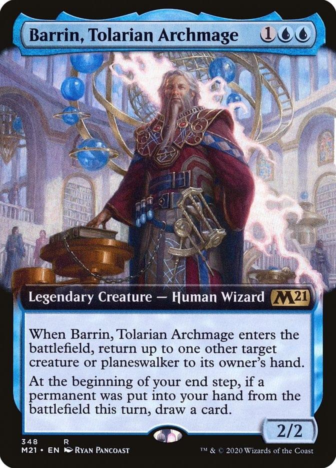Magic: The Gathering MTG Single Barrin, Tolarian Archmage (Extended) [Core Set 2021]