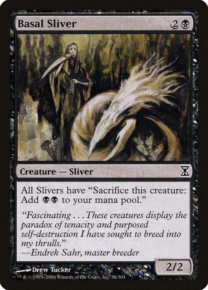 Magic: The Gathering MTG Single Basal Sliver [Time Spiral]