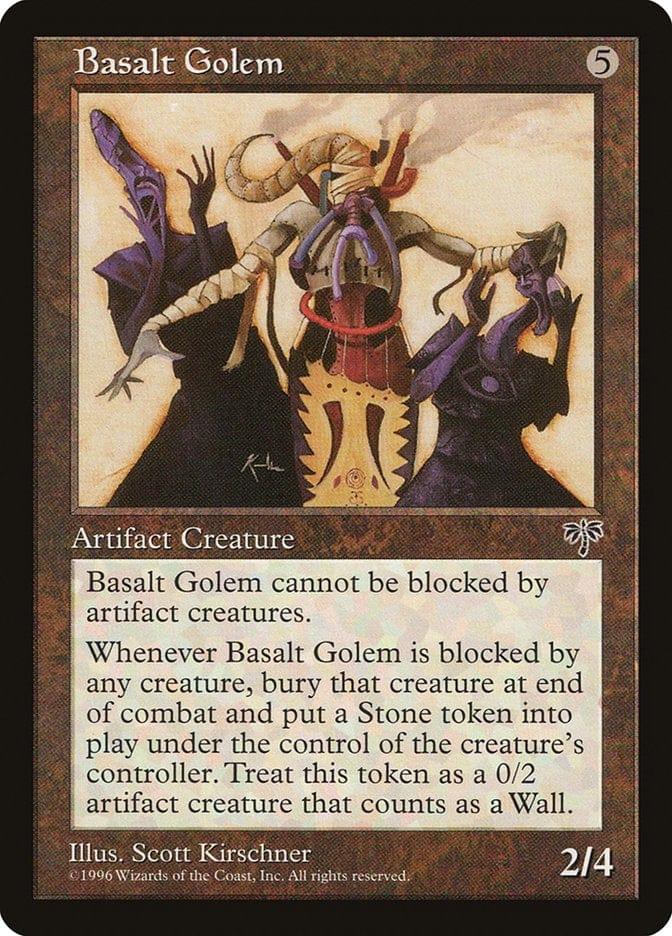 Magic: The Gathering MTG Single Basalt Golem [Mirage]