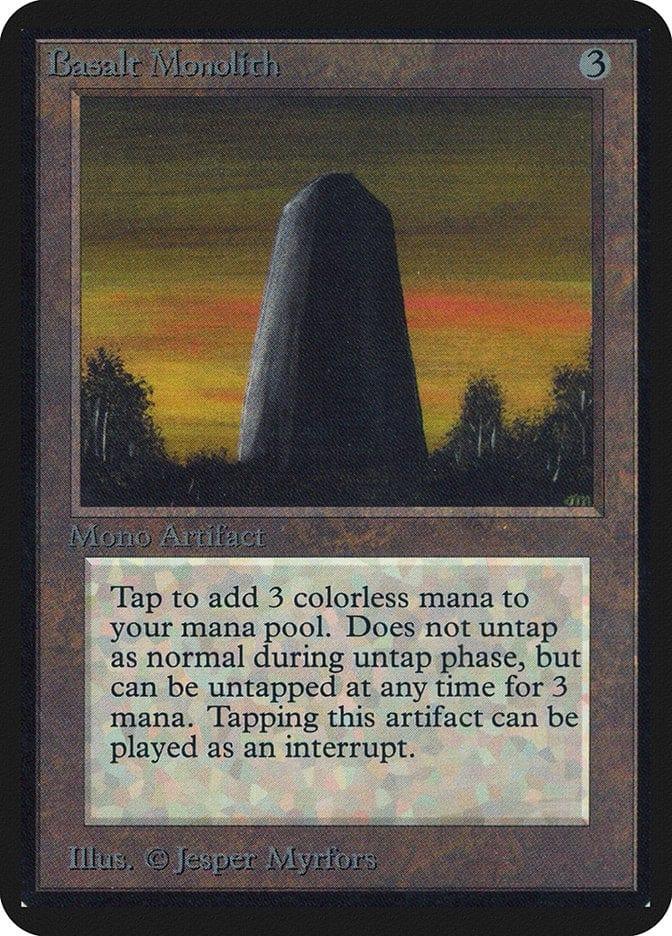 Magic: The Gathering MTG Single Basalt Monolith [Limited Edition Alpha]
