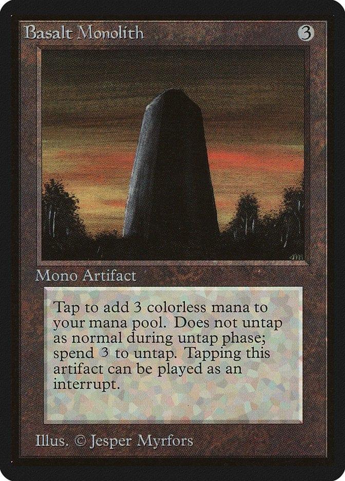 Magic: The Gathering MTG Single Basalt Monolith [Limited Edition Beta]