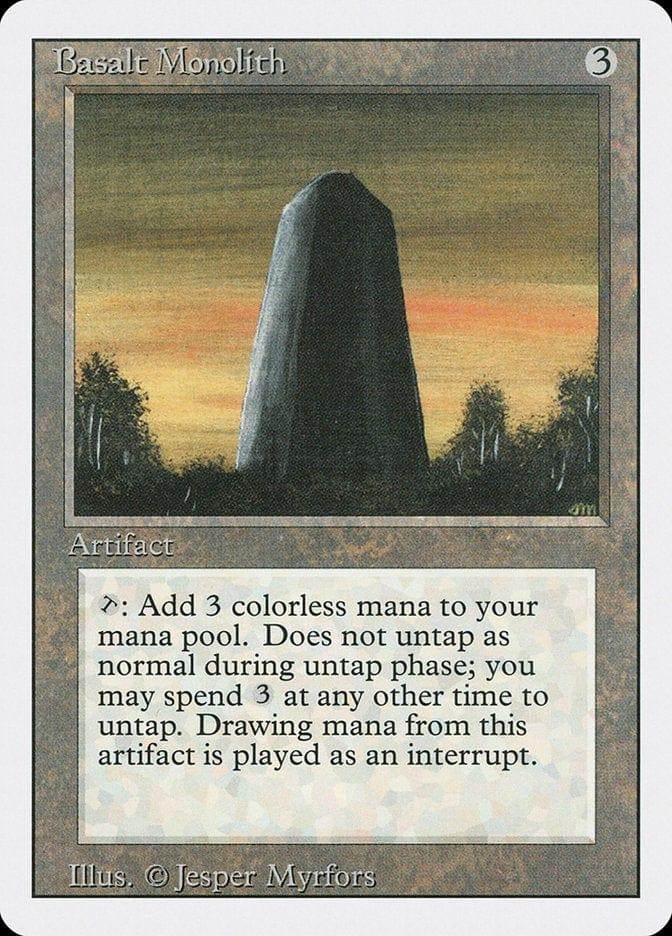 Magic: The Gathering MTG Single Basalt Monolith [Revised Edition]