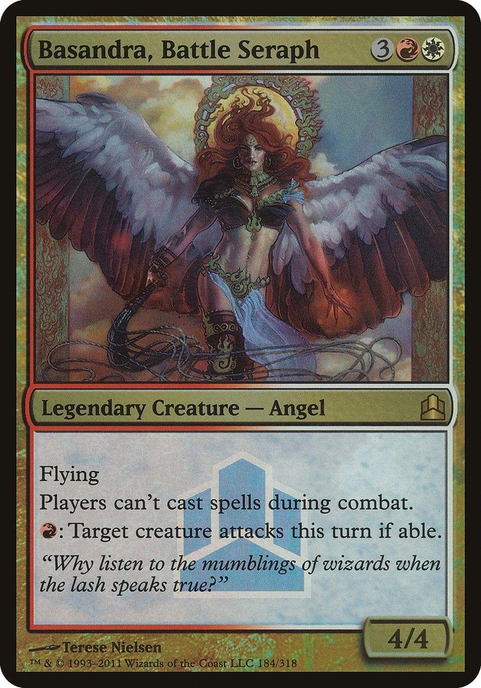 Magic: The Gathering MTG Single Basandra, Battle Seraph (Launch) (Oversized) [Commander 2011 Prerelease Promos]