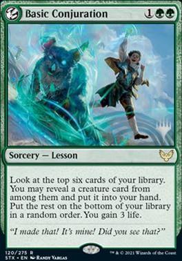 Magic: The Gathering MTG Single Basic Conjuration (Promo Pack) [Strixhaven: School of Mages Promos]