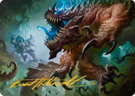 Magic: The Gathering MTG Single Basilisk Art Card (Gold-Stamped Signature) [Dungeons & Dragons: Adventures in the Forgotten Realms Art Series]